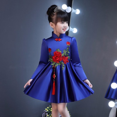 旗袍裙子古装衣服儿童男童服装筷子儿童夏套装女儿童童装童裤裙装套装加厚旗袍彝族衣服男女童头饰汉服徐娇同款汉服男士夏女夏回服