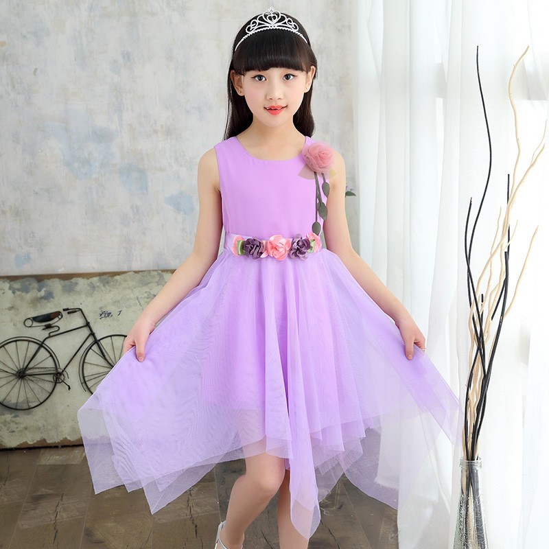 Girls' dress summer dress 2021 new Korean children's foreign style skirt summer little girl Princess Chiffon yarn skirt