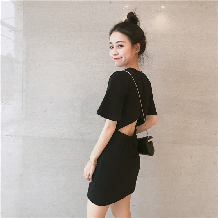 Retro care machine top first love dress women's spring summer 2020 new popular women's Korean version small black skirt