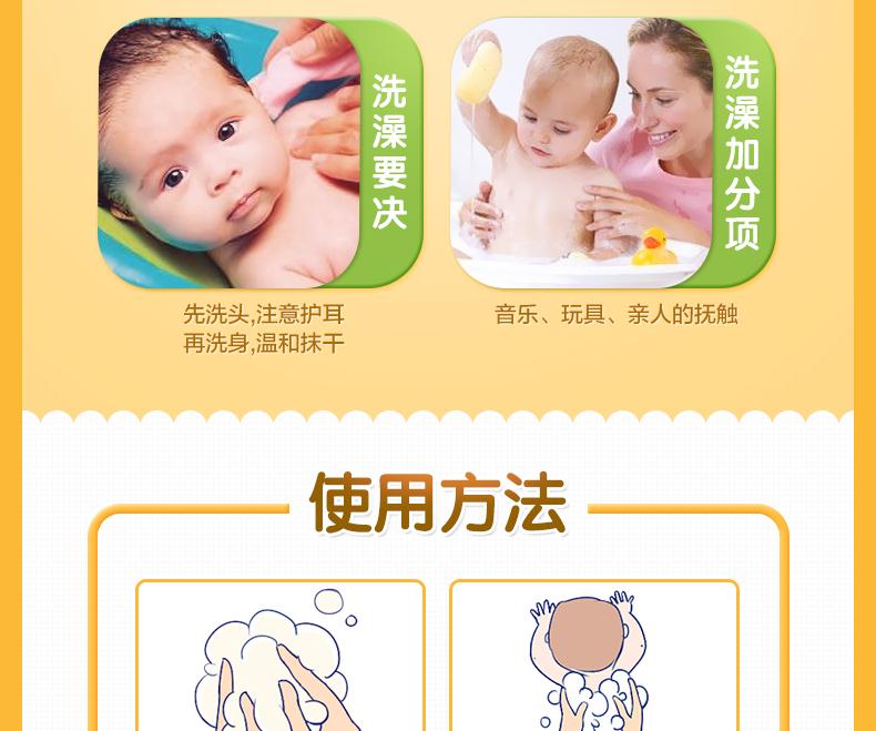 crocobaby/鳄鱼宝宝婴儿童洗发水沐浴露二合一温和无泪配方300g